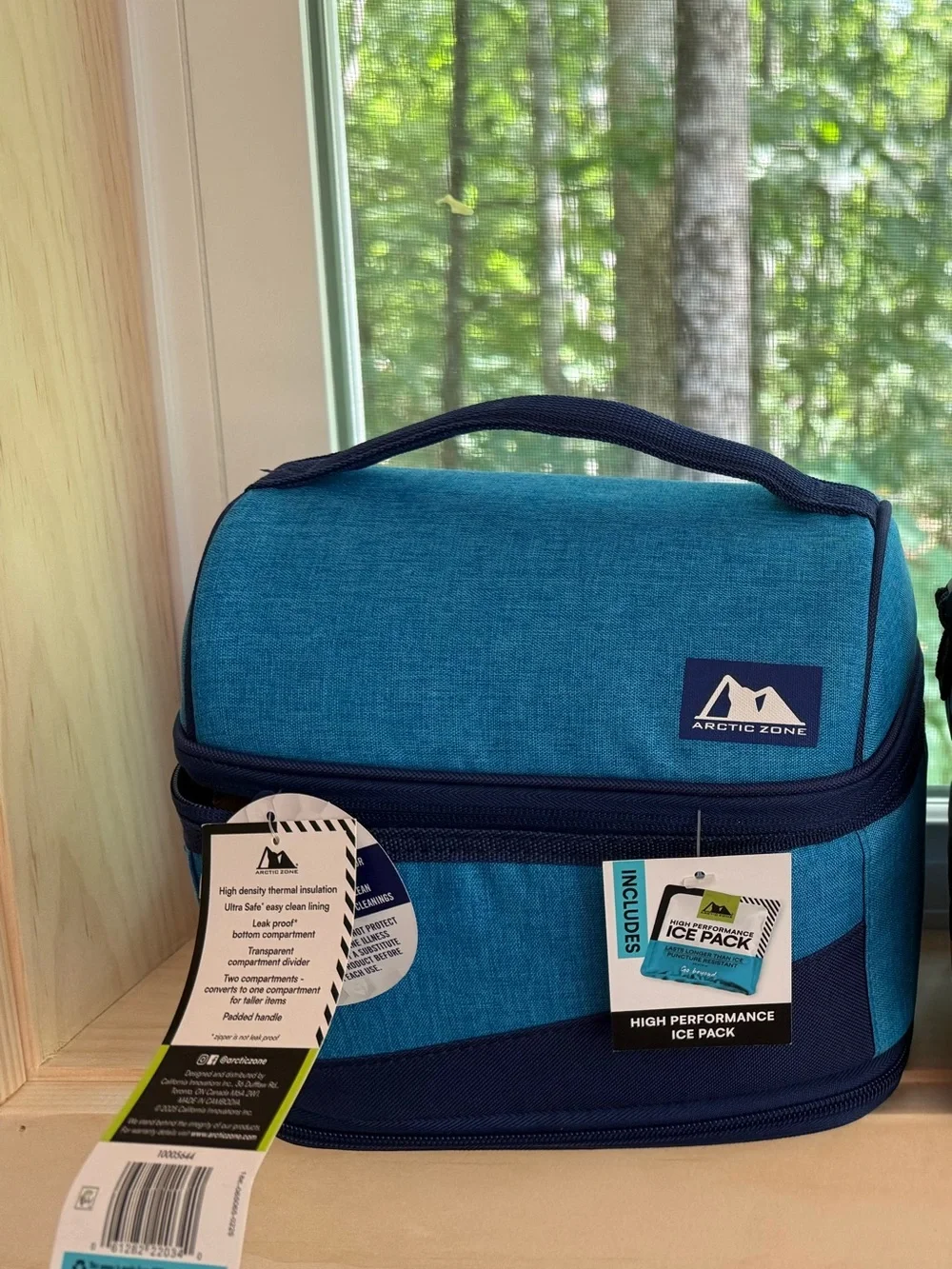 Blue Soft Cooler Bag By Arctic Zone- Insulated Lunch Tote
